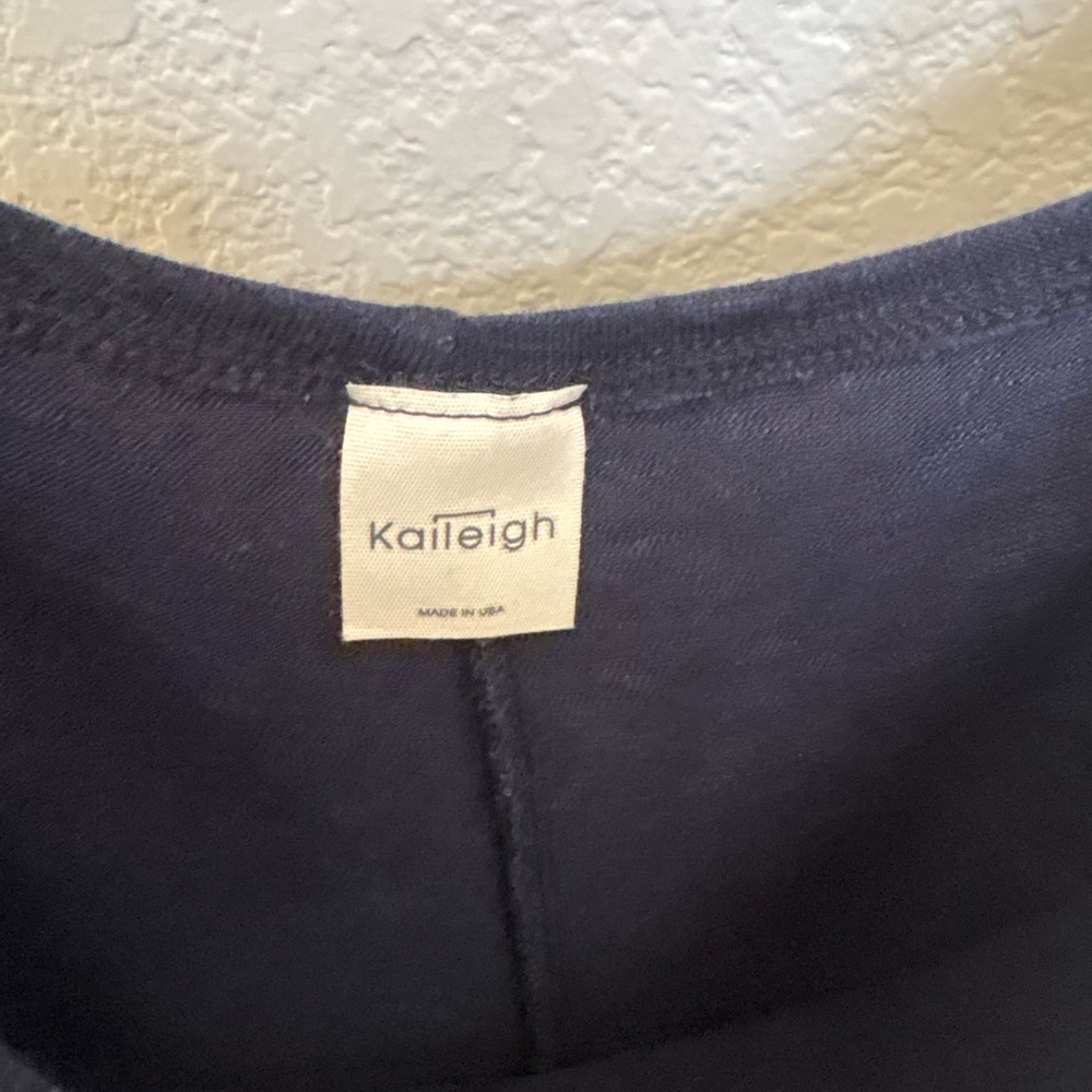 Blue Asymmetrical Top - Picture 2 of 3